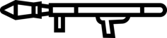 Grenade Launcher Line Art Svg Vector, Free Vectors File